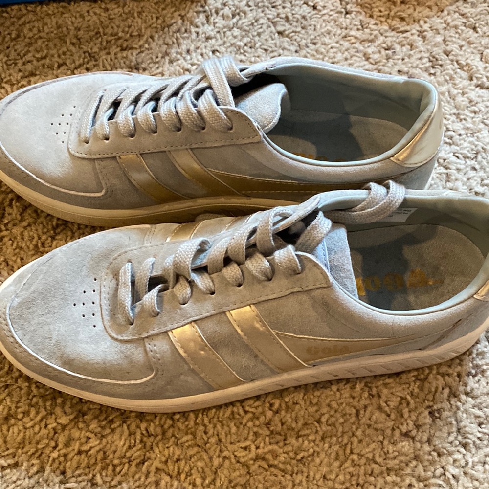 Gola shoes gray with rose gold trim